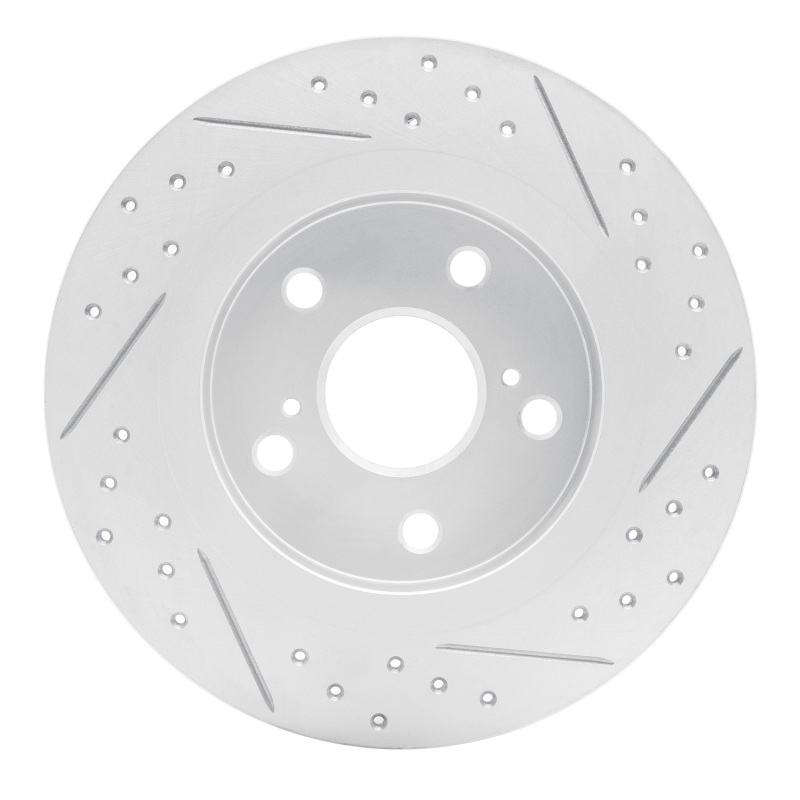 Scion Tc Brake Rotor (1) - Rear Left - DFC - Drilled & Slotted Geoperformance - `11-`16