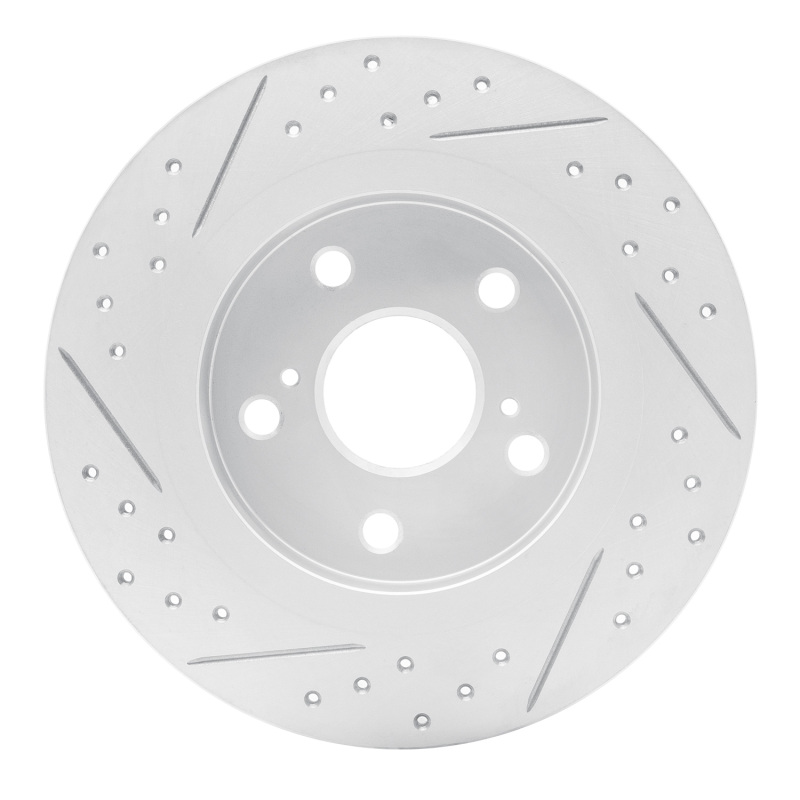 Scion Tc Brake Rotor (1) - Rear Right - DFC - Drilled & Slotted Geoperformance - `11-`16