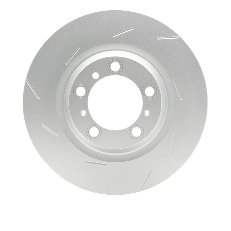 Porsche Panamera Brake Rotor (1) - Left Rear - DFC - Slotted Geomet Coated - `10-`16