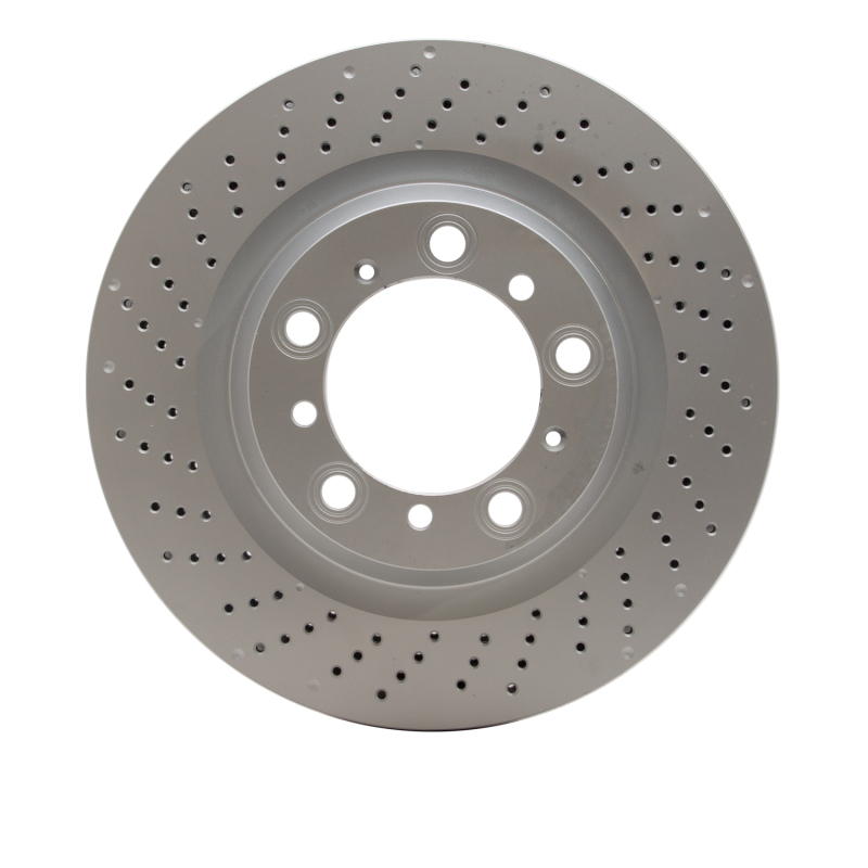 Porsche Boxster Brake Rotor (1) - Left Rear - DFC - Hi-Carbon Alloy Geomet Coated Rotor - Drilled - `16-`23