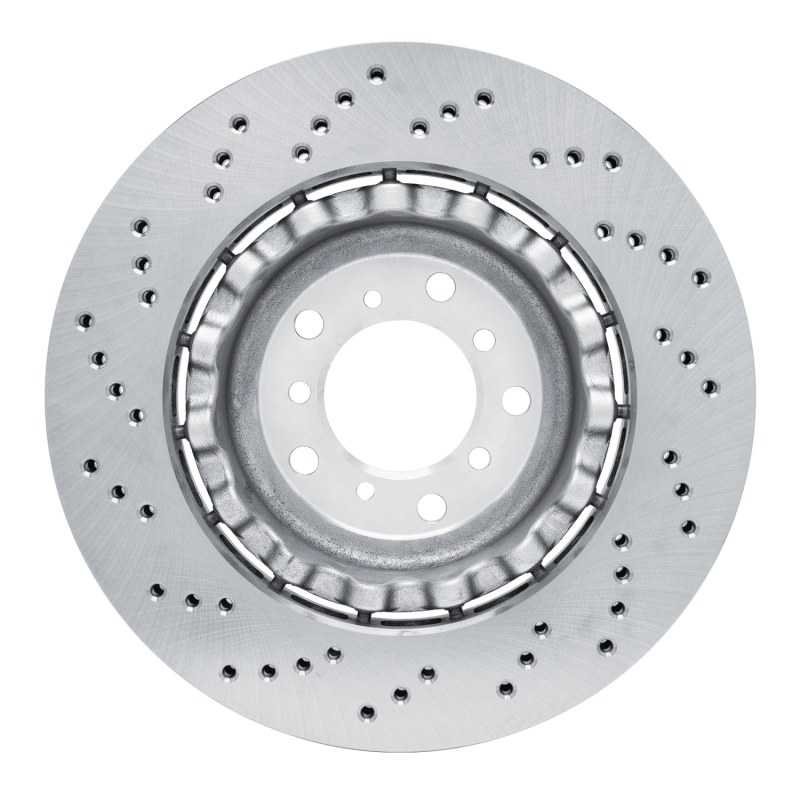 BMW Z4 Brake Rotor (1) - Right Front - DFC - Hi-Carbon Alloy Geomet Coated Rotor - Drilled - `06-`08