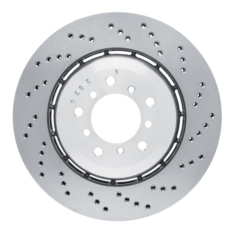 BMW Z4 Brake Rotor (1) - Right Front - DFC - Hi-Carbon Alloy Geomet Coated Rotor - Drilled - `06-`08