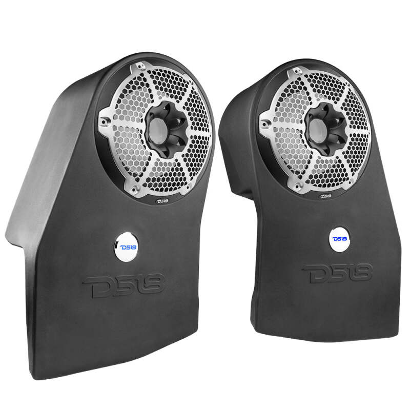 Jeep JLU Subwoofer Enclosure - Left & Right - DS18 - Wheel Well Sealed for 2x 10in Subwoofers - `18-`23