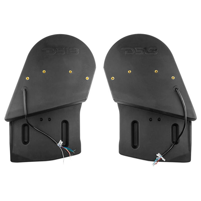 Jeep JLU Subwoofer Enclosure - Left & Right - DS18 - Wheel Well Sealed for 2x 10in Subwoofers - `18-`23