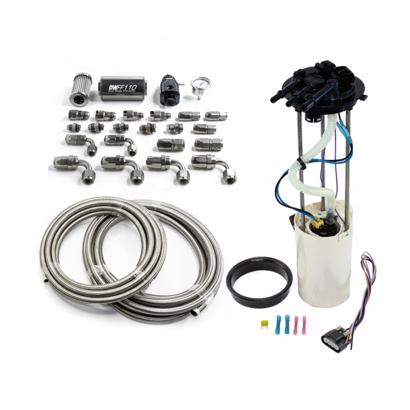GMC Sierra 2500 Fuel Pump Module - DeatschWerks - DW400 Pump Module + CPE Return Kit - `99-`04