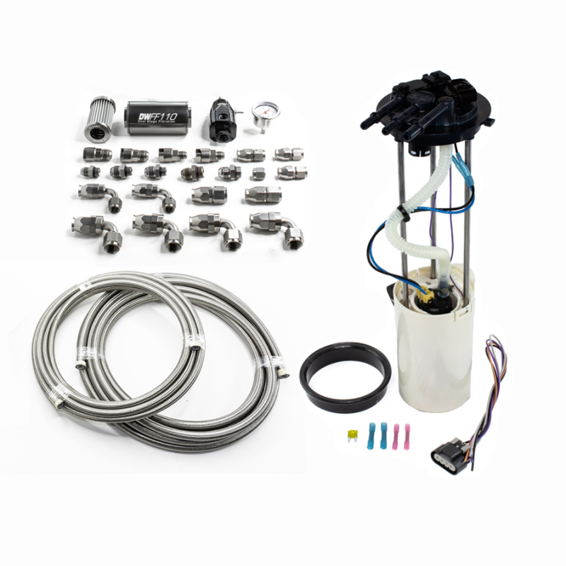Chevrolet Silverado 1500 Fuel Pump - DeatschWerks - DW400 Pump Module w/PTFE Fuel Lines - `99-`04