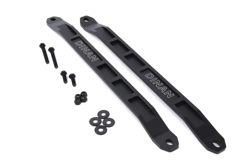 BMW 330i Strut Tower Braces - Front - Dinan - Aluminum - Black - `19-`26