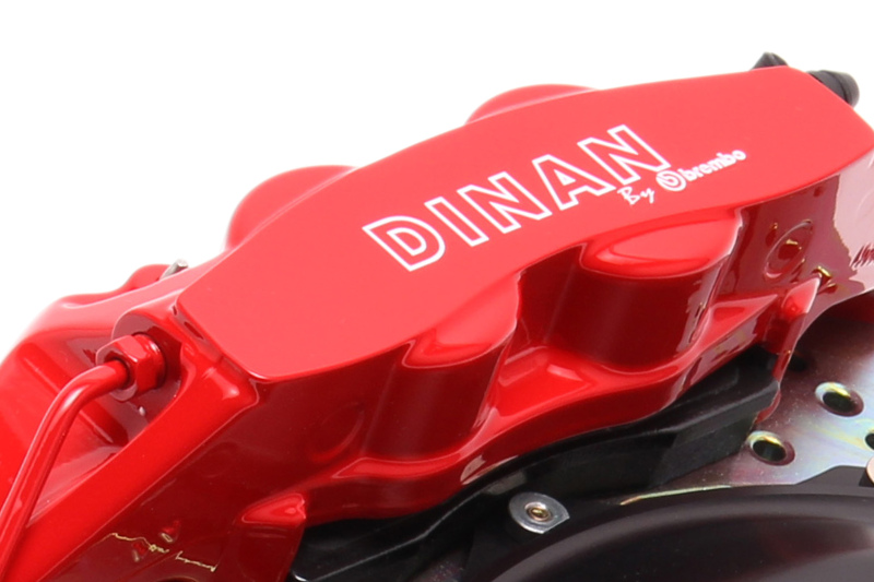 BMW M3 Front Brake Kit - Dinan - Drilled Rotors + 6-Piston Calipers - Red - `08-`13