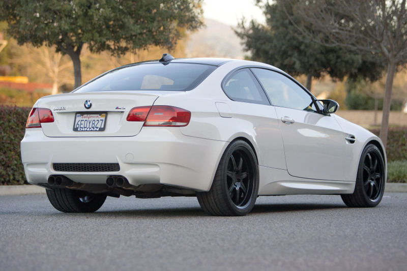 BMW M3 Performance Exhaust - Rear - Dinan - Axleback, Freeflow, Helmholtz Chamber, Polished, Black Tips - Black - `08-`13