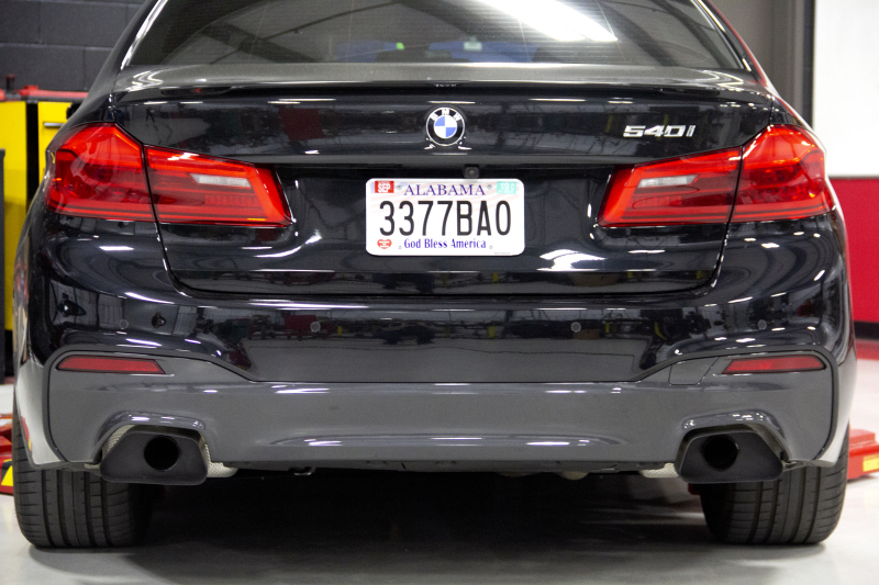BMW 540i Performance Exhaust - Dinan - Axle Back, Freeflow, Black Ceramic Coated Tips - Black - `17-`23
