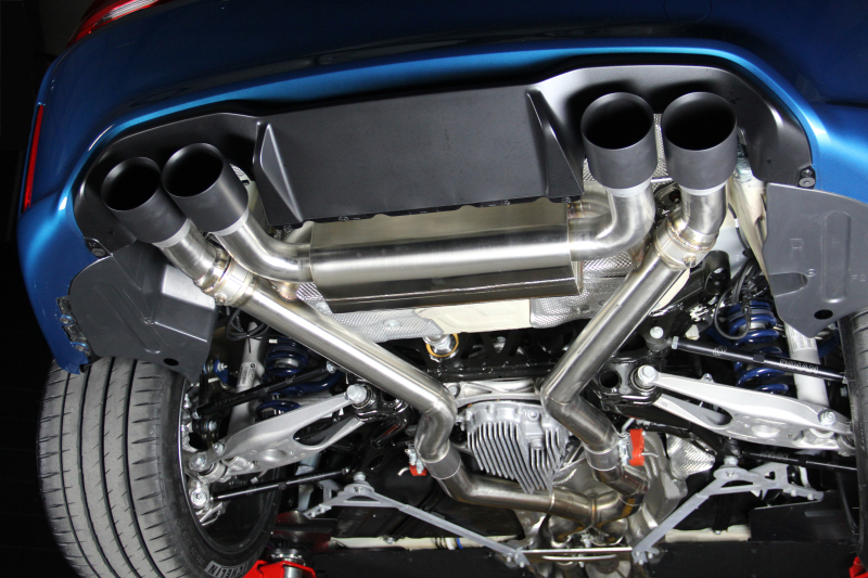 BMW M2 Competition Performance Exhaust - Dinan - Axleback + X-Pipe Freeflow - Black - `19-`21