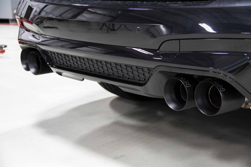 BMW X3M Performance Exhaust - Dinan - Axle Back, Freeflow, Black Ceramic Coated Tips - Black - `20-`25