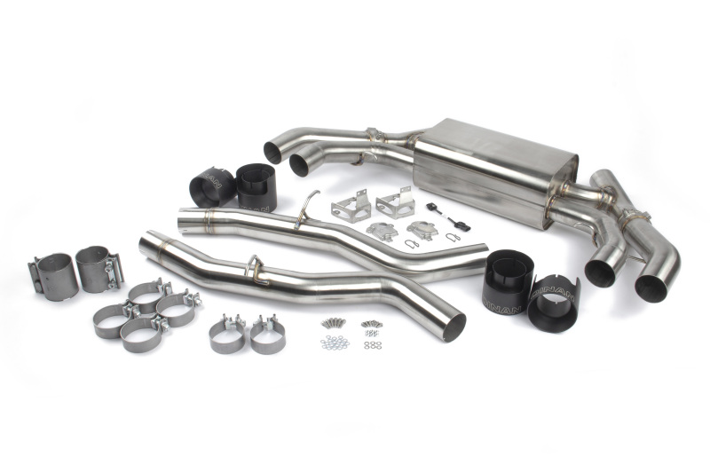 BMW X3M Performance Exhaust - Dinan - Axle Back, Freeflow, Black Ceramic Coated Tips - Black - `20-`25