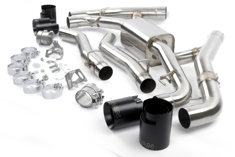 BMW X5 M Performance Exhaust - Dinan - Axle Back + Freeflow + Ceramic Coated Tips - Black - `20-`26