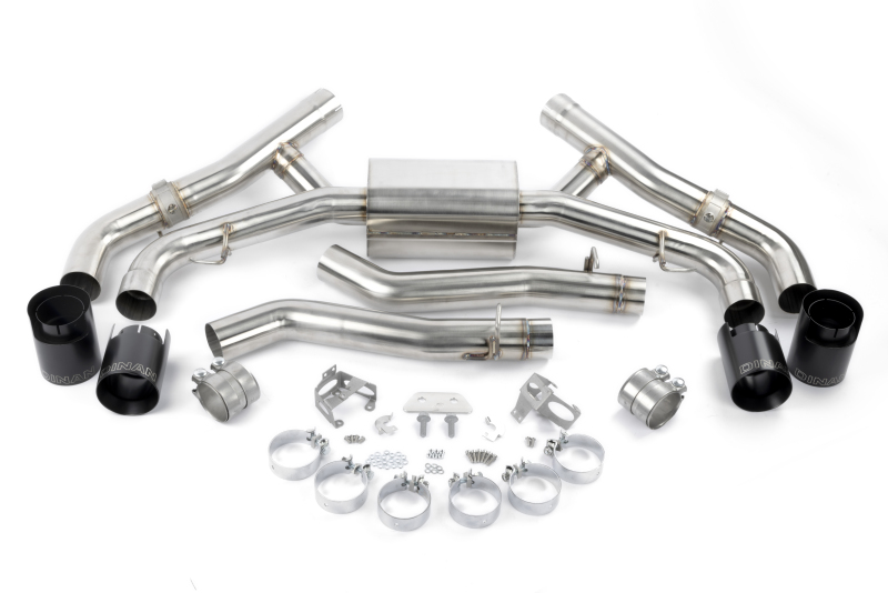 BMW X6 M Performance Exhaust - Dinan - Axle Back + Freeflow + Ceramic Coated Tips - Black - `20-`26