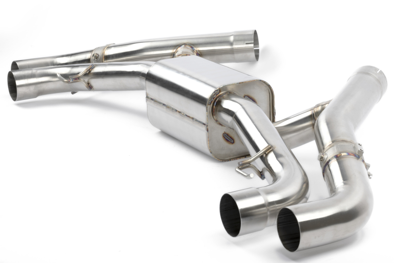 BMW X5 M Competition Performance Exhaust - Dinan - Axleback, Freeflow, Valved, Stainless Steel - Polished Tips - Polished - `20-`26