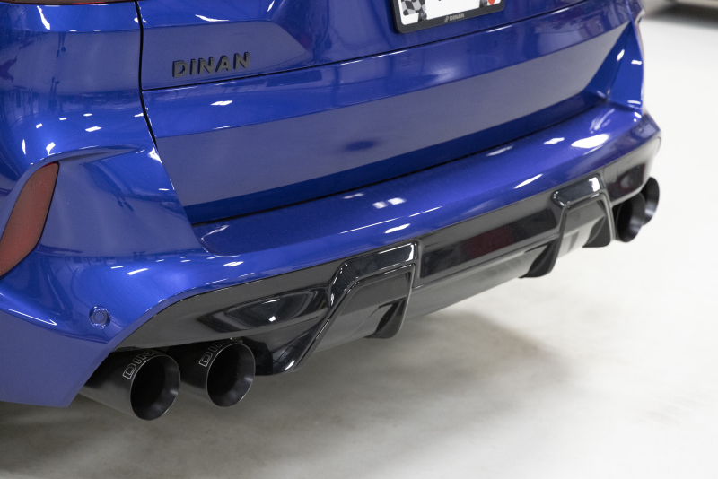 BMW X5 M Competition Performance Exhaust - Dinan - Axleback, Freeflow, Valved, Stainless Steel - Polished Tips - Polished - `20-`26