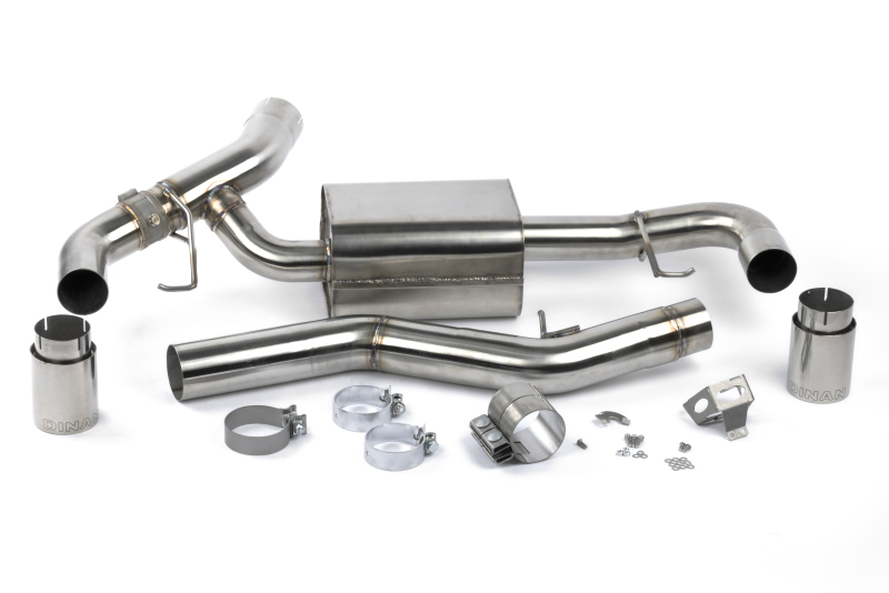 BMW 430i Performance Exhaust - Rear - Dinan - Axleback Freeflow - Polished - `21-`24