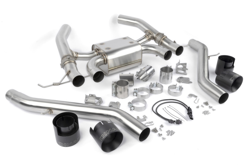 BMW M4 Performance Exhaust - Dinan - Axle Back, Valved - Black - `21-`26