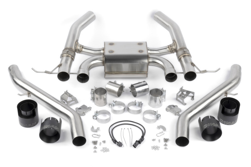 BMW M4 Performance Exhaust - Dinan - Axle Back, Valved - Black - `21-`26