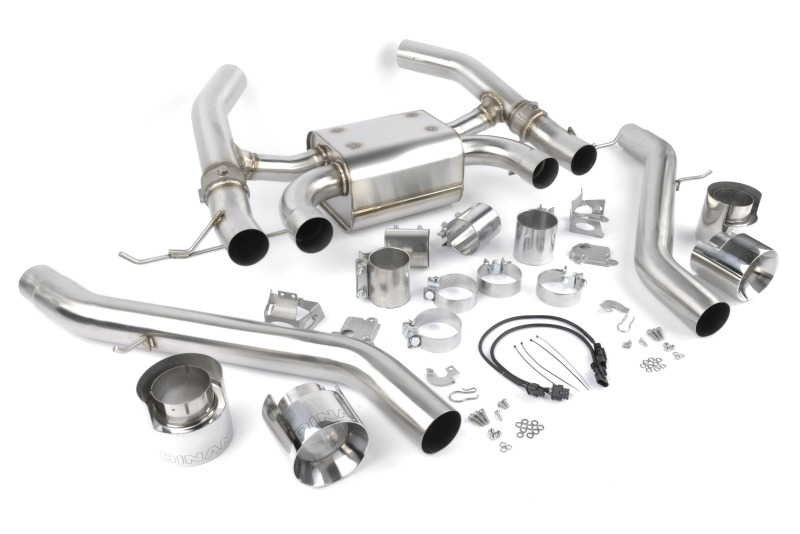 BMW M3 Performance Exhaust - Dinan - Valved Axle Back - Polished - `21-`26