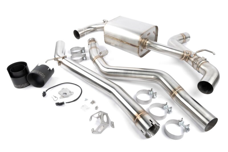 Toyota GR Supra Performance Exhaust - Dinan - Axleback + Valved Cat-Back - Black - `20-`26
