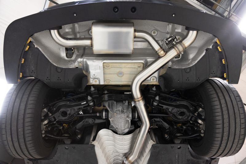 Toyota GR Supra Performance Exhaust - Dinan - Axleback, Valved - Polished - `20-`26