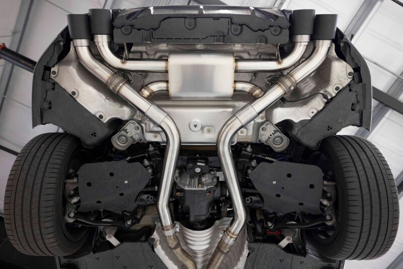 BMW M240i Performance Exhaust - Dinan - Axleback, Freeflow, Quad Tips, Black Ceramic Coated Tips - Black - `23-`26