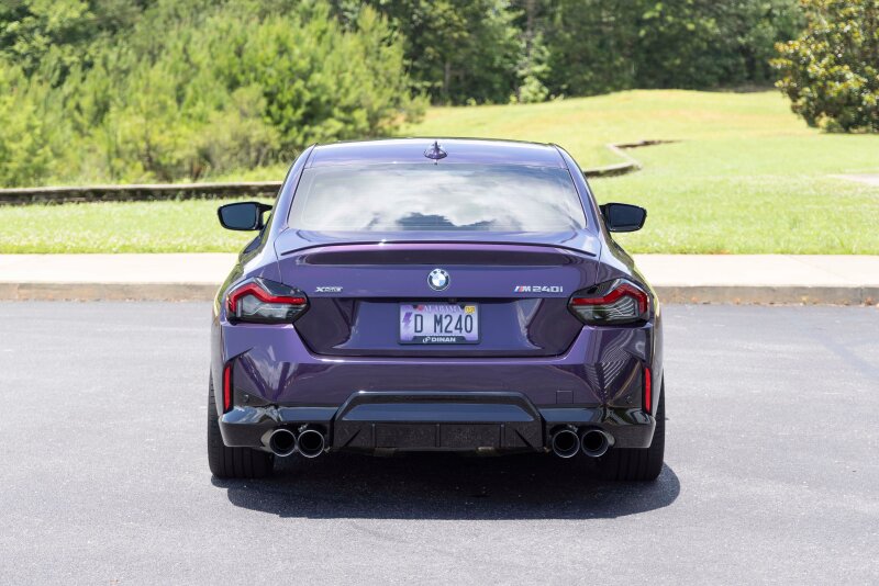 BMW M240i Performance Exhaust - Dinan - Axleback, Freeflow, Quad Tips, Black Ceramic Coated Tips - Black - `23-`26