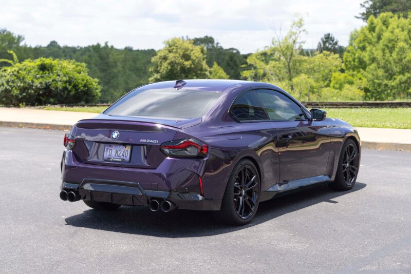 BMW M240i Performance Exhaust - Dinan - Axleback, Freeflow, Quad Tips, Black Ceramic Coated Tips - Black - `23-`26