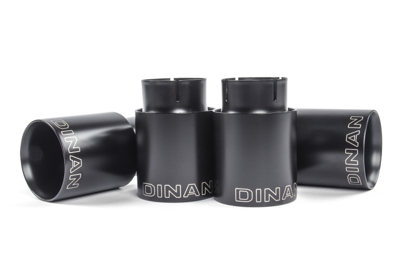 BMW M240i Performance Exhaust - Dinan - Axleback, Freeflow, Quad Tips, Black Ceramic Coated Tips - Black - `23-`26