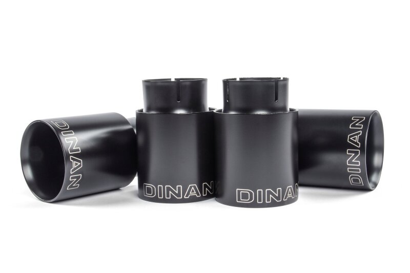 BMW M240i Performance Exhaust - Dinan - Axleback, Freeflow, Quad Tips, Black Ceramic Coated Tips - Black - `23-`26