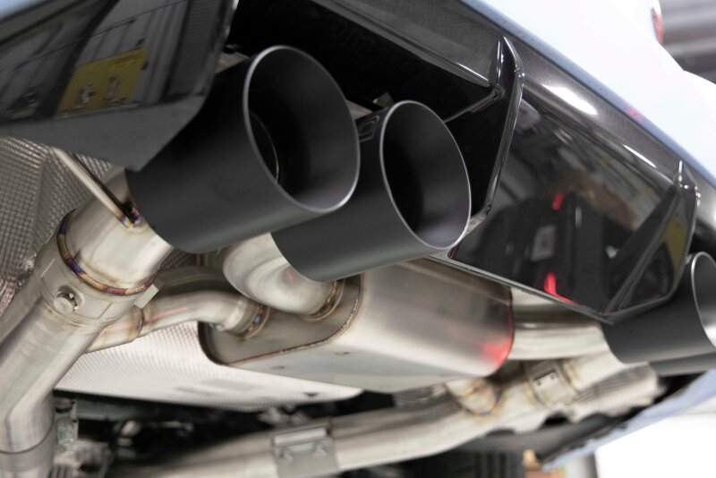BMW M2 Performance Exhaust - Dinan - Axleback, Freeflow, Valved, Stainless Steel - Black - `23-`26