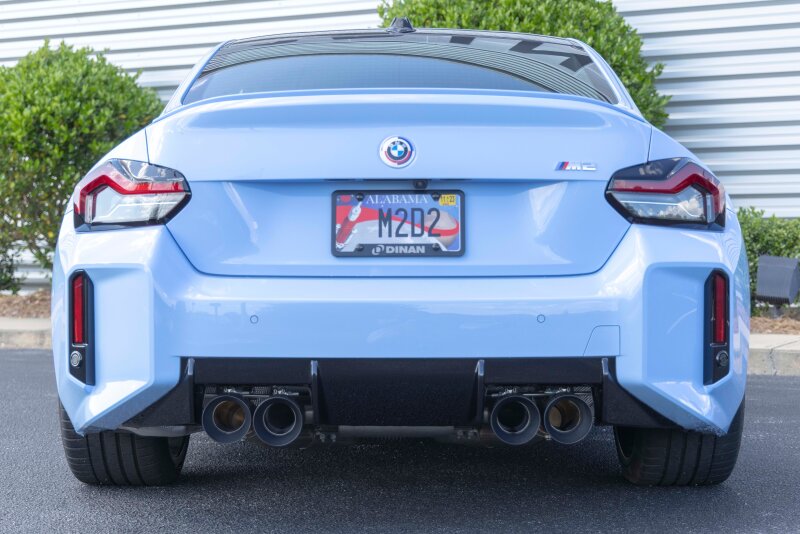 BMW M2 Performance Exhaust - Dinan - Axleback, Freeflow, Valved, Stainless Steel - Black - `23-`26