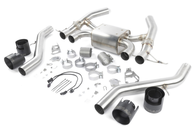 BMW M2 Performance Exhaust - Dinan - Axleback, Freeflow, Valved, Stainless Steel - Black - `23-`26