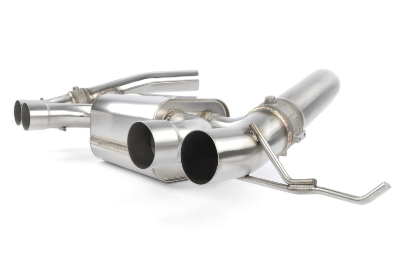 BMW M2 Performance Exhaust - Dinan - Axleback, Valved, Freeflow, Quad Tip - Polished - `23-`26