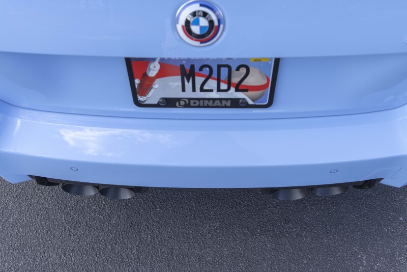 BMW M2 Performance Exhaust - Dinan - Axleback, Valved, Freeflow, Quad Tip - Polished - `23-`26