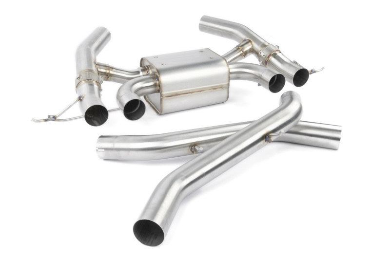 BMW M2 Performance Exhaust - Dinan - Axleback, Valved, Freeflow, Quad Tip - Polished - `23-`26