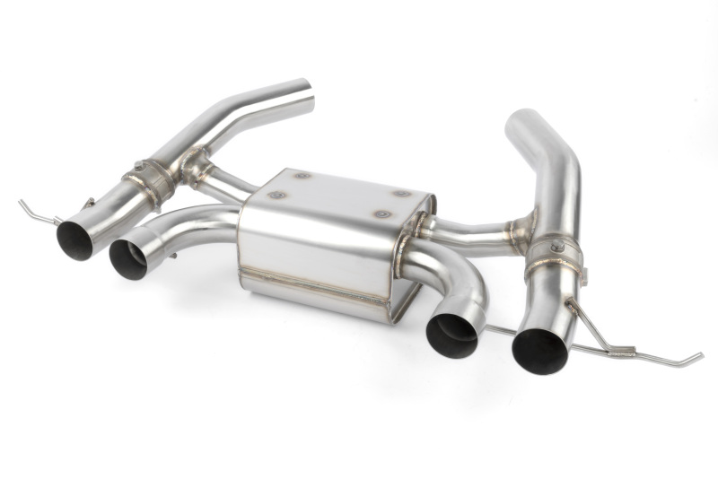 BMW M2 Performance Exhaust - Dinan - Axleback, Valved, Freeflow, Quad Tip - Polished - `23-`26