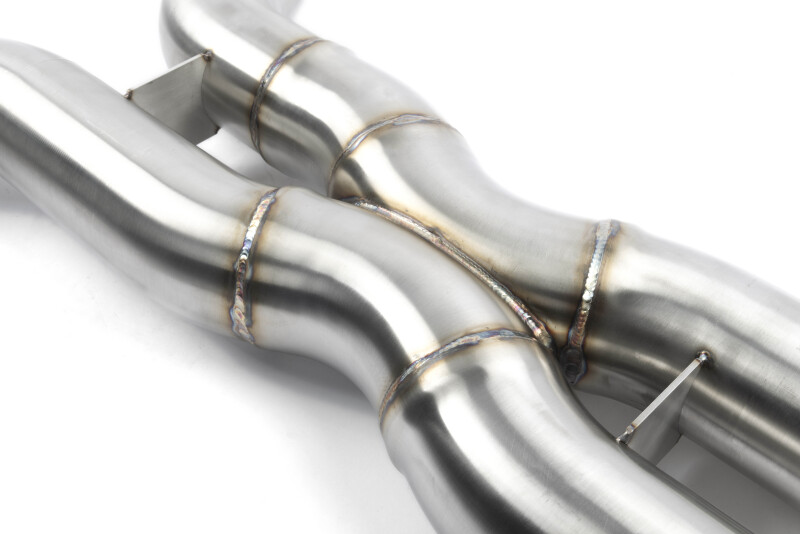 BMW X6M Performance Exhaust - Dinan - High Flow X-Pipe, 3.25in, T304 Stainless Steel - `24-`26