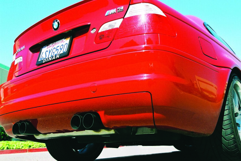 BMW M3 Performance Exhaust - Rear - Dinan - Axle Back, Freeflow, Black Tips - `01-`06