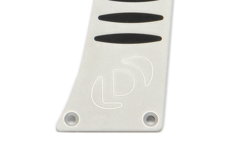 BMW 228i Pedal Cover Set - Dinan - Aluminum with Rubber Inserts - Silver - 2014