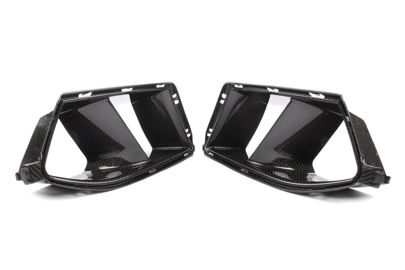 BMW M4 Air Inlets - Dinan - Glossy, 2x2 Gloss Twill - Carbon Fiber - `21-`26