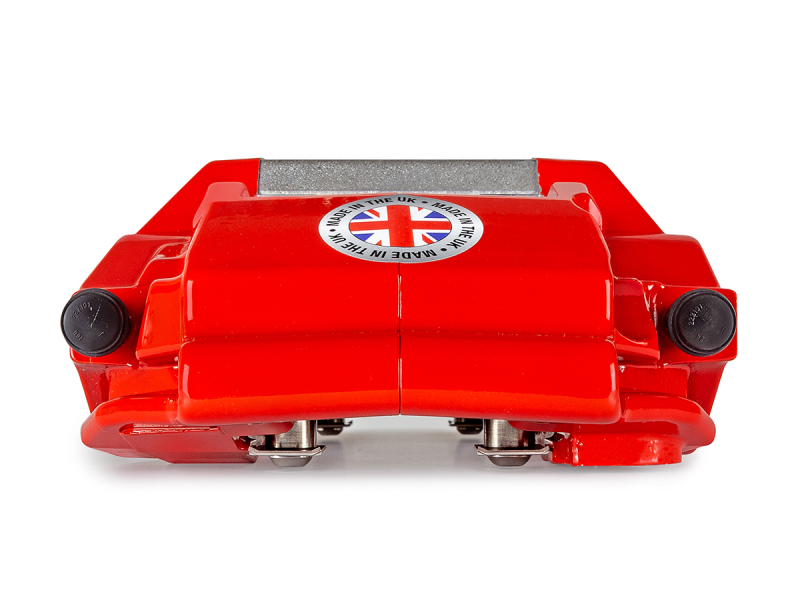 Nissan 370Z Brake Kit - Front - EBC - Apollo-6 Calipers + 355mm Rotors - Red - `08-`21