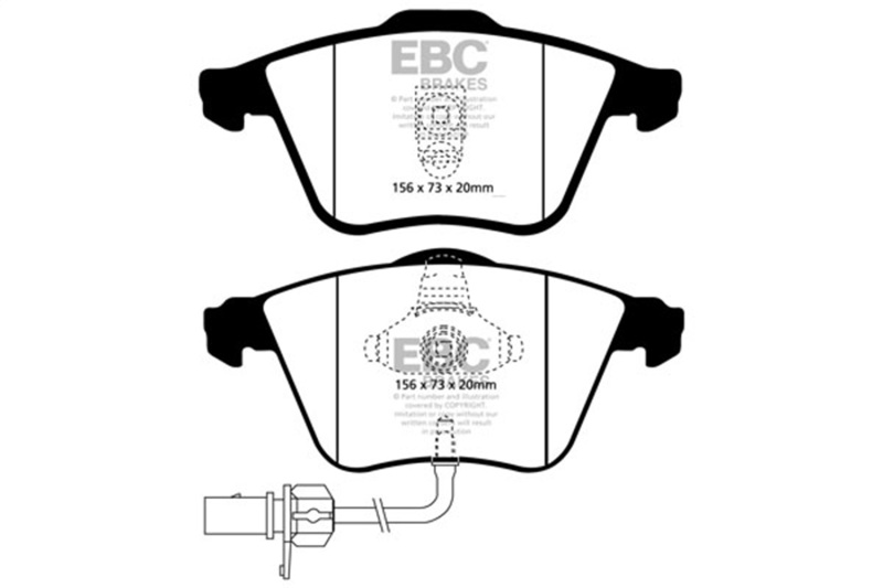 Audi A6 Quattro Brake Pads - Front - EBC - Redstuff - `02-`04