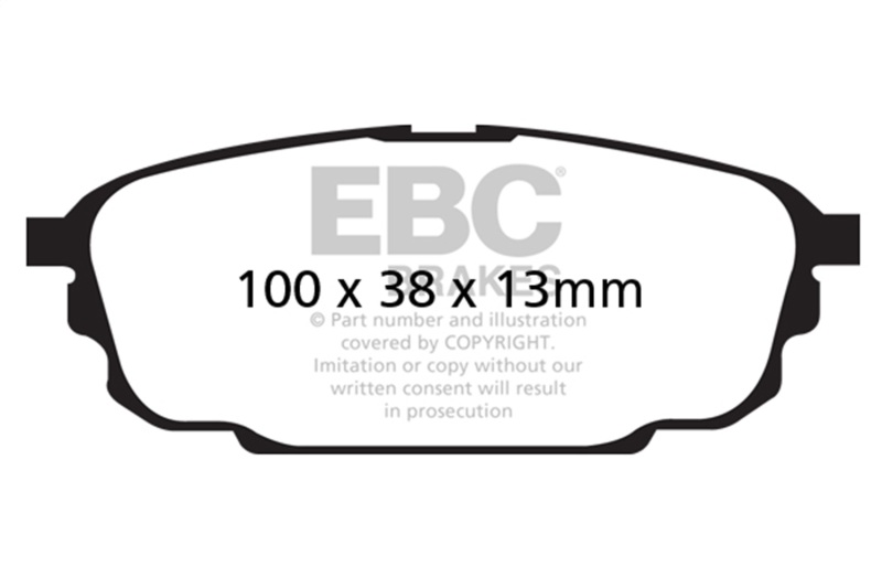 Mazda Protege Brake Pads - Rear - EBC - Redstuff - `01-`04