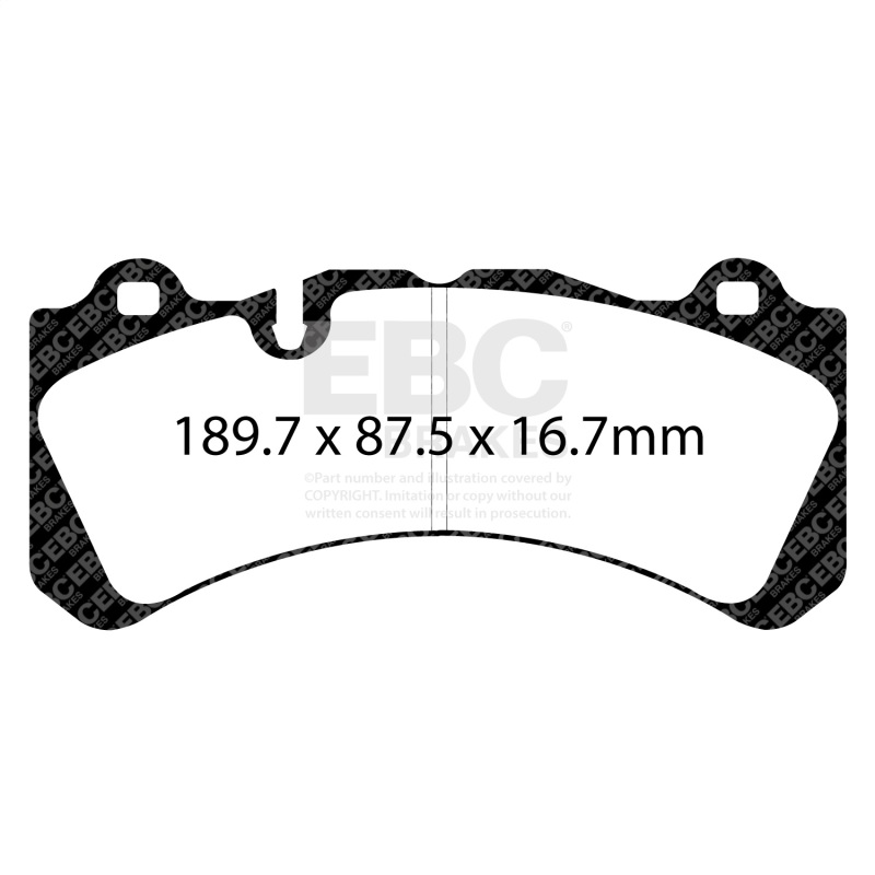 Volvo V60 Brake Pads - Front - EBC - Yellowstuff - `14-`27