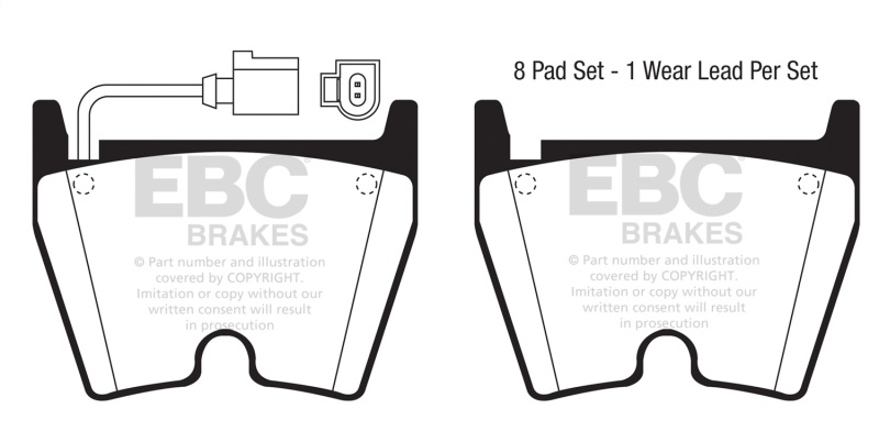 Audi TT RS Quattro Brake Pads - Front - EBC - Bluestuff NDX - `18-`27