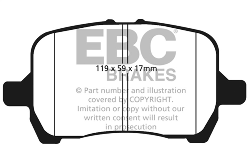 Pontiac Solstice Brake Pads - Front - EBC - Bluestuff NDX - `06-`09 Pontiac Solstice Brake Pads - Front - EBC - Bluestuff NDX - `06-`09