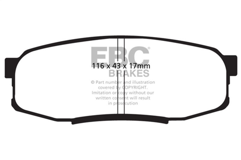 Toyota Land Cruiser Brake Pads - EBC - Bluestuff NDX - `08-`21 Toyota Land Cruiser Brake Pads - EBC - Bluestuff NDX - `08-`21